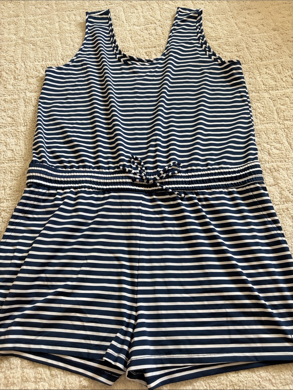 Vineyard Vines Navy and White Striped Romper - NEVER WORN
